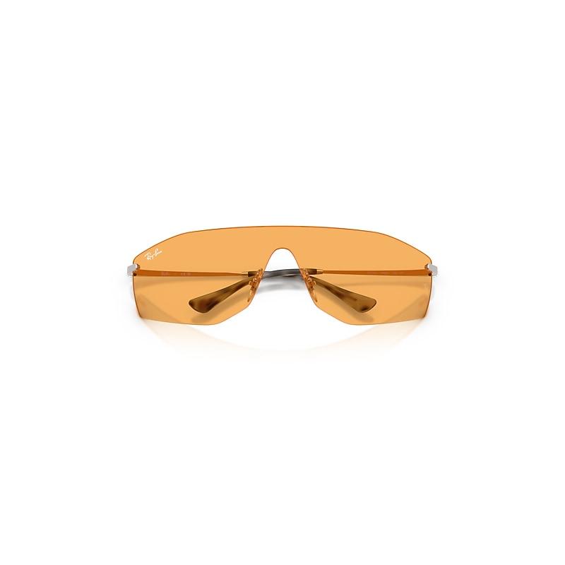 Ray-Ban Alix Bio-based Sunglasses Silver Frame Yellow Lenses by RAY-BAN