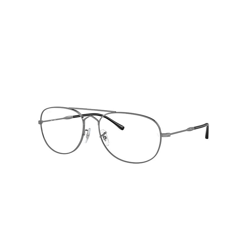 Ray-Ban Bain Bridge Optics Eyeglasses Gunmetal Frame Clear Lenses Polarized by RAY-BAN