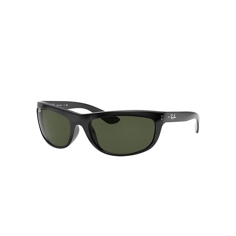 Ray-Ban Balorama Sunglasses Black Frame Green Lenses by RAY-BAN