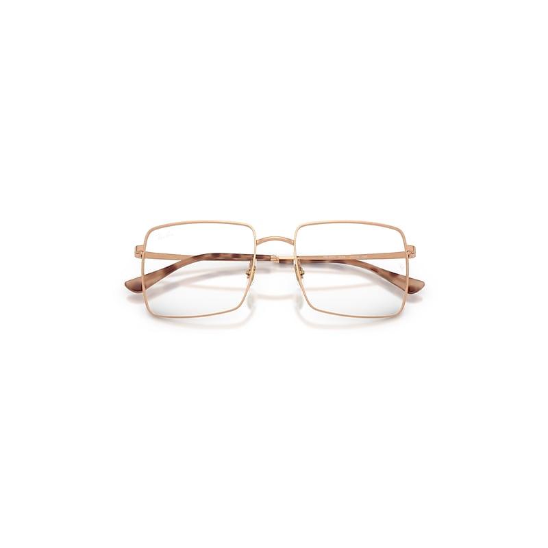 Ray-Ban Brix Optics Bio-based Eyeglasses Rosegold Frame Clear Lenses Polarized by RAY-BAN
