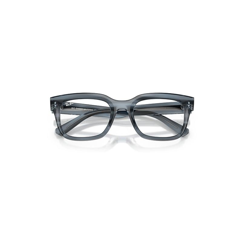 Ray-Ban Chad Optics Bio-based Eyeglasses Striped Blue Frame Clear Lenses Polarized by RAY-BAN