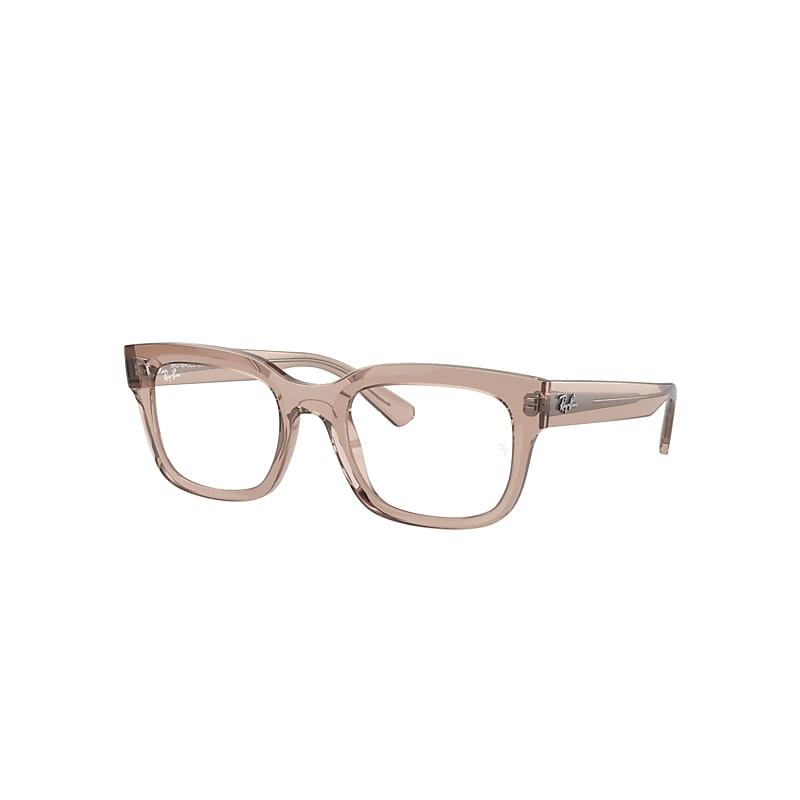 Ray-Ban Chad Optics Bio-based Eyeglasses Transparent Light Brown Frame Clear Lenses Polarized by RAY-BAN