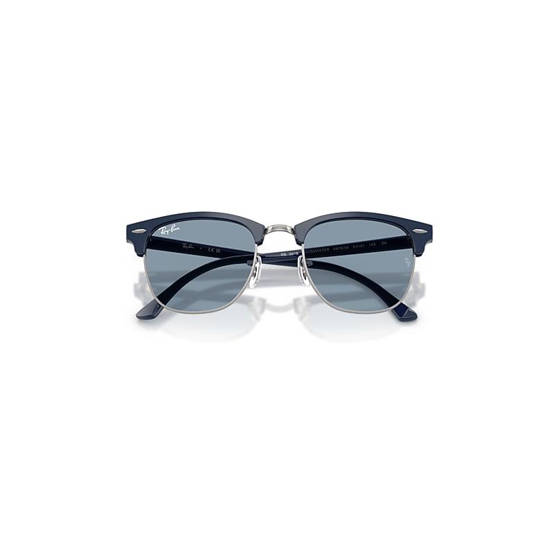 Ray-Ban Clubmaster Classic Sunglasses Blue Frame Blue Lenses by undefined Ray-Ban Clubmaster Classic Sunglasses Blue Frame Blue Lenses by undefined