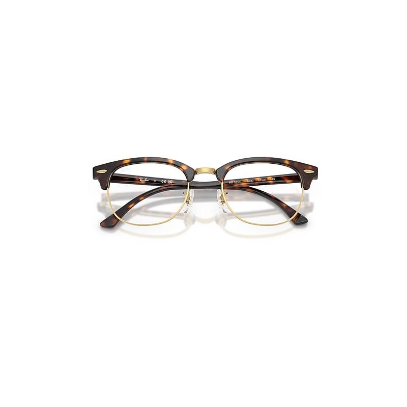 Ray-Ban Clubmaster Optics Eyeglasses Havana Frame Clear Lenses Polarized by RAY-BAN