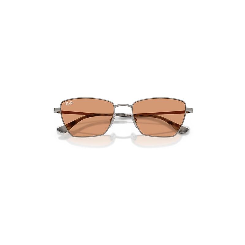 Ray-Ban Drea Bio-based Sunglasses Gunmetal Frame Orange Lenses by RAY-BAN