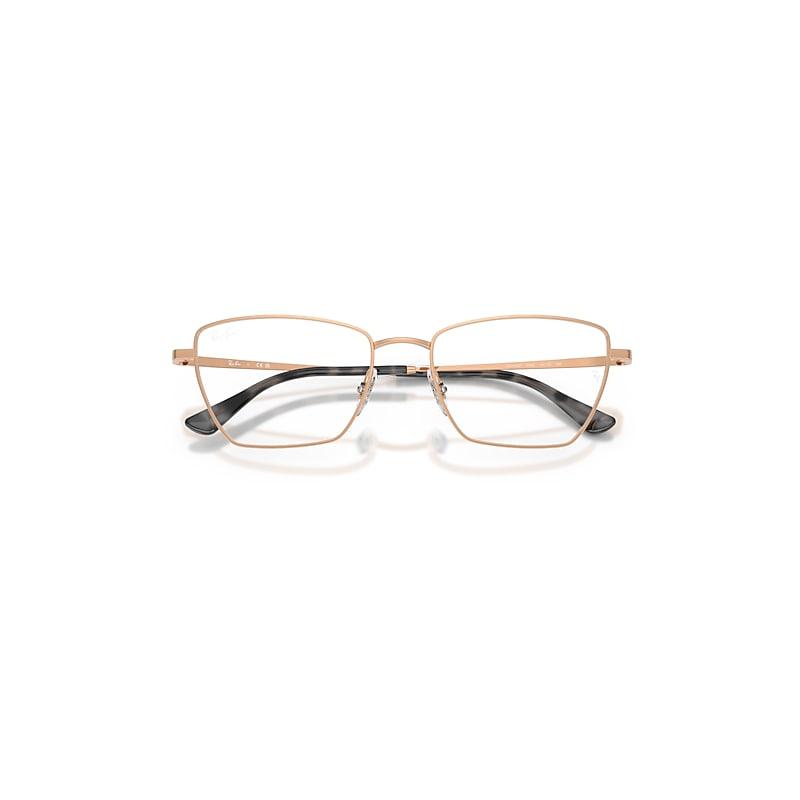 Ray-Ban Drea Optics Bio-based Eyeglasses Rosegold Frame Clear Lenses Polarized by RAY-BAN