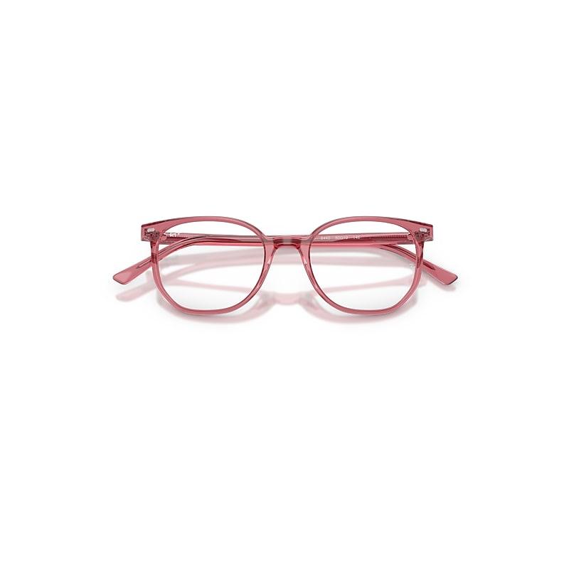 Ray-Ban Elliot Optics Eyeglasses Pink Frame Clear Lenses Polarized by RAY-BAN