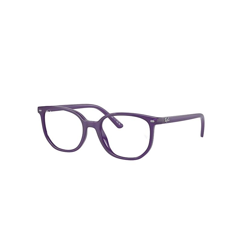 Ray-Ban Elliot Optics Kids Eyeglasses Opal Violet Frame Clear Lenses Polarized by RAY-BAN