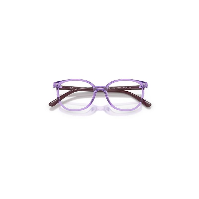 Ray-Ban Elliot Optics Kids Eyeglasses Violet Frame Clear Lenses Polarized by RAY-BAN