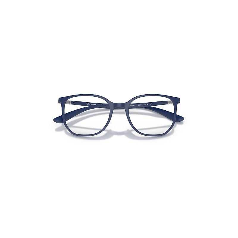 Ray-Ban Elliot Optics Liteforce Eyeglasses Sand Blue Frame Clear Lenses Polarized by RAY-BAN