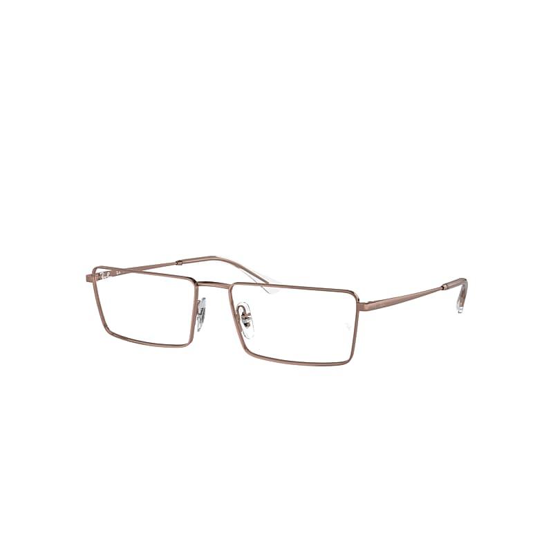 Ray-Ban Emy Optics Eyeglasses Copper Frame Clear Lenses Polarized by RAY-BAN