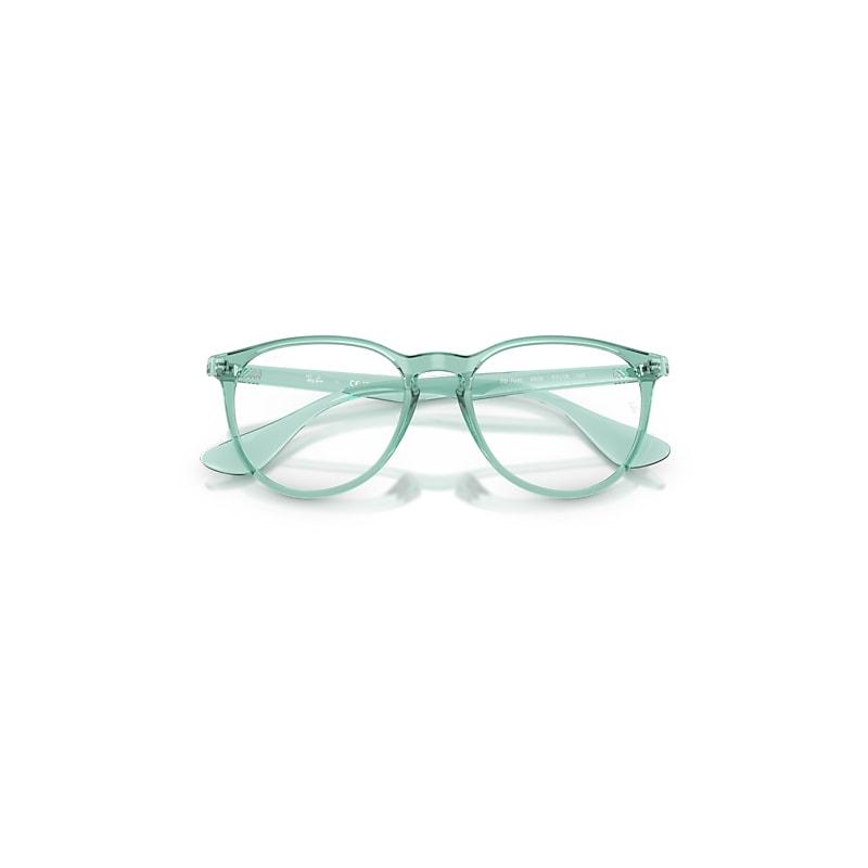 Ray-Ban Erika Optics Eyeglasses Transparent Green Frame Clear Lenses Polarized by RAY-BAN