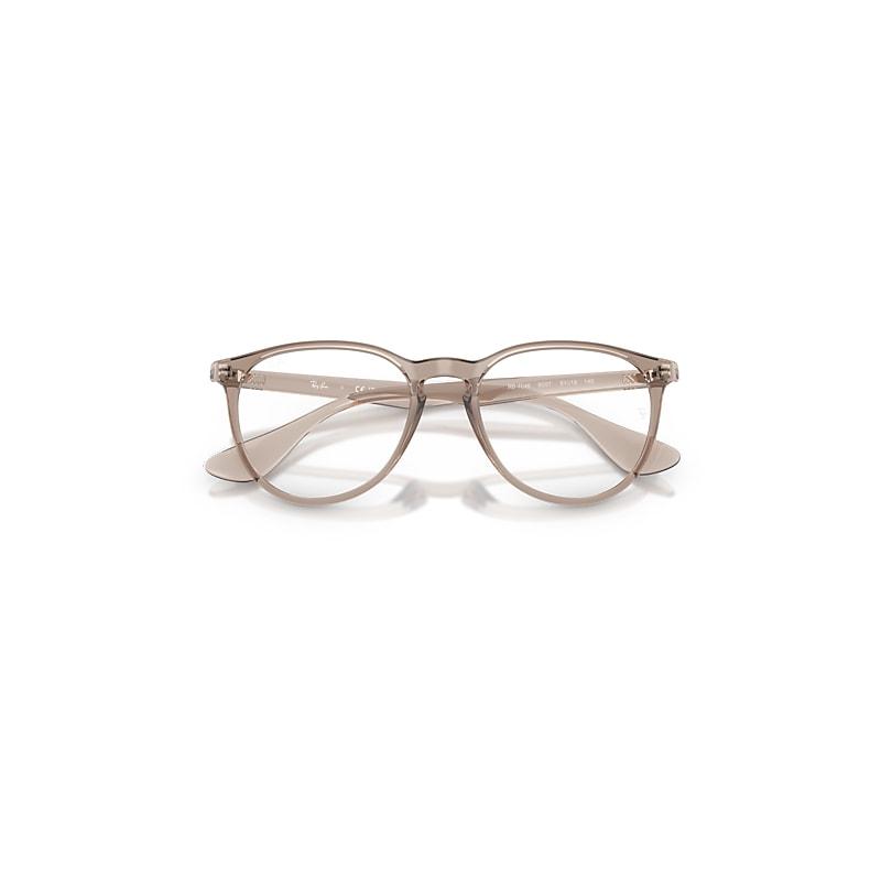 Ray-Ban Erika Optics Eyeglasses Transparent Light Brown Frame Clear Lenses Polarized by RAY-BAN