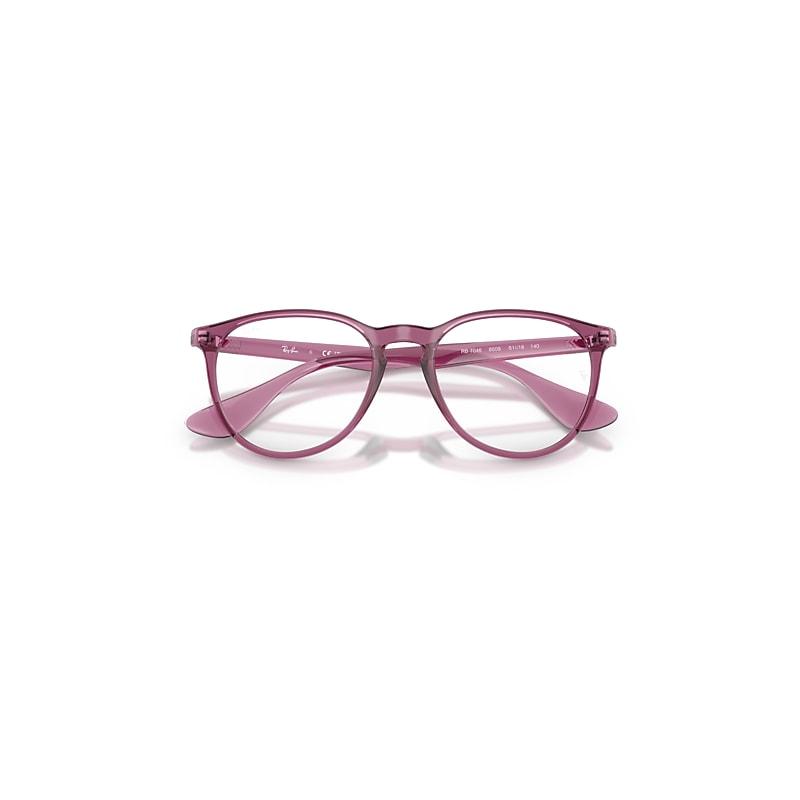Ray-Ban Erika Optics Eyeglasses Transparent Violet Frame Clear Lenses Polarized by RAY-BAN