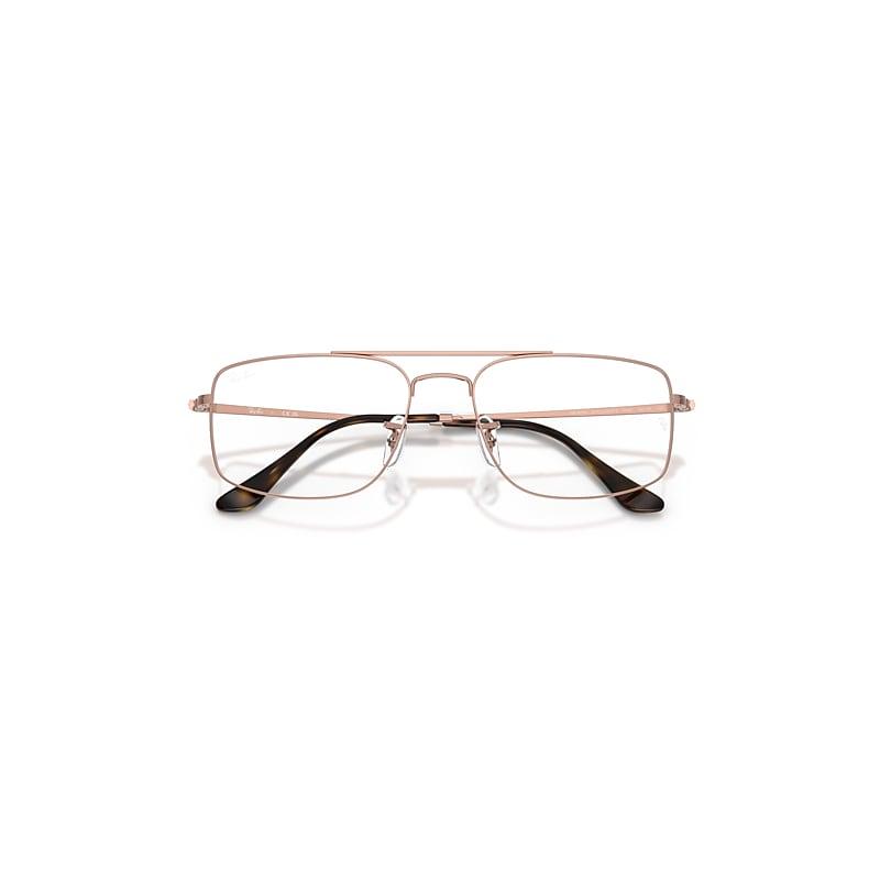 Ray-Ban Explorer IIi Optics Eyeglasses Copper Frame Clear Lenses Polarized by RAY-BAN