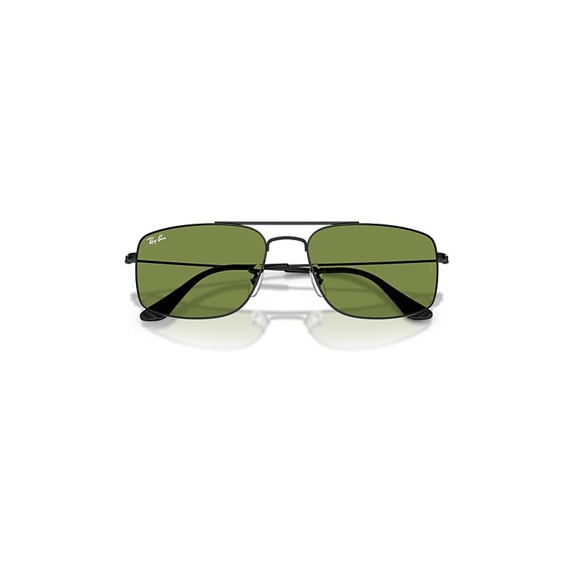 Ray-Ban Explorer IIi Sunglasses Black Frame Green Lenses by RAY-BAN