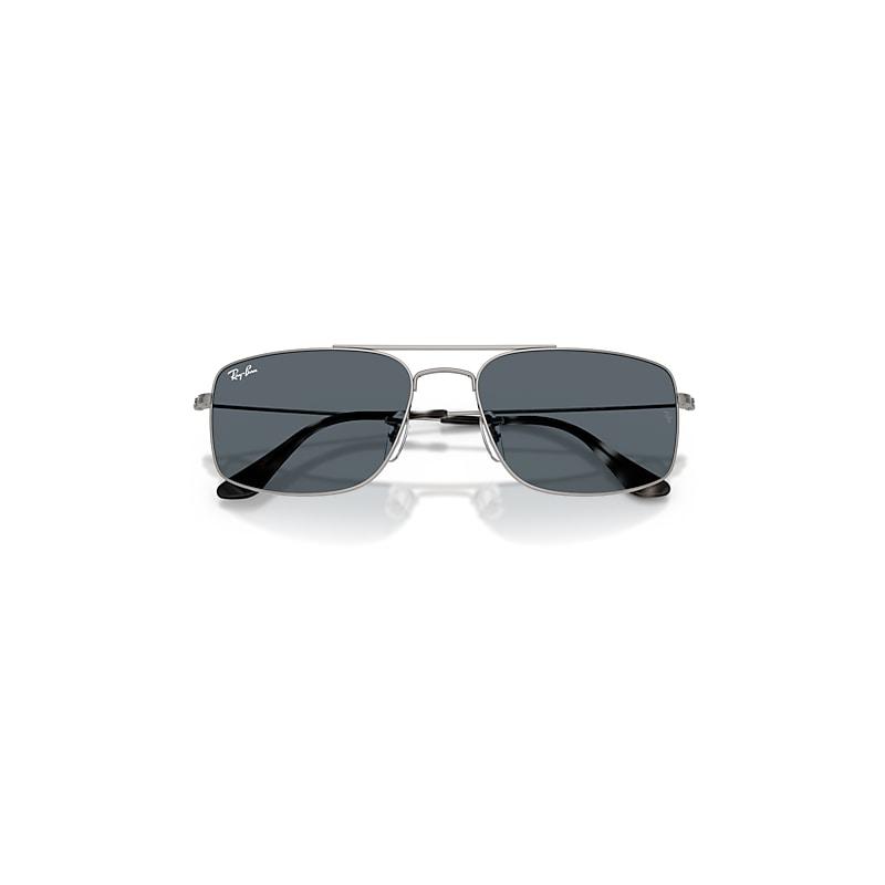 Ray-Ban Explorer IIi Sunglasses Gunmetal Frame Blue Lenses by RAY-BAN