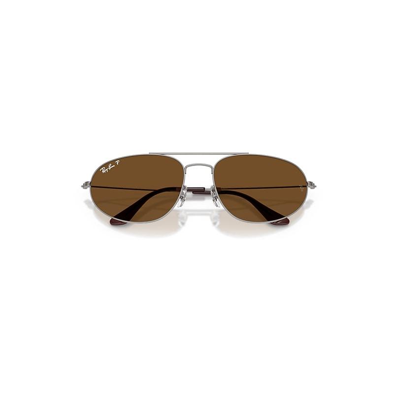 Ray-Ban Explorer Iv Sunglasses Gunmetal Frame Brown Lenses Polarized by RAY-BAN