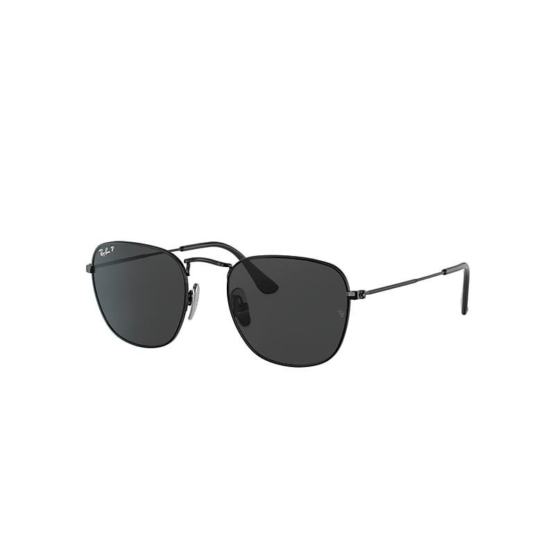 Ray-Ban Frank Titanium Limited Edition Sunglasses Black Frame Black Lenses Polarized by RAY-BAN