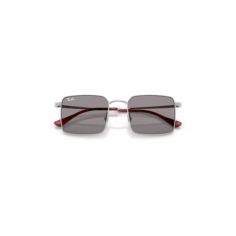 Ray-Ban Idan Bio-based Sunglasses Silver Frame Grey Lenses by RAY-BAN