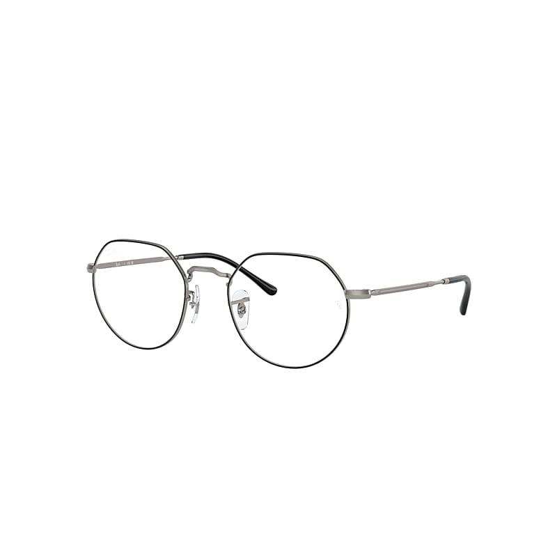 Ray-Ban Jack Optics Eyeglasses Gunmetal Frame Clear Lenses Polarized by RAY-BAN