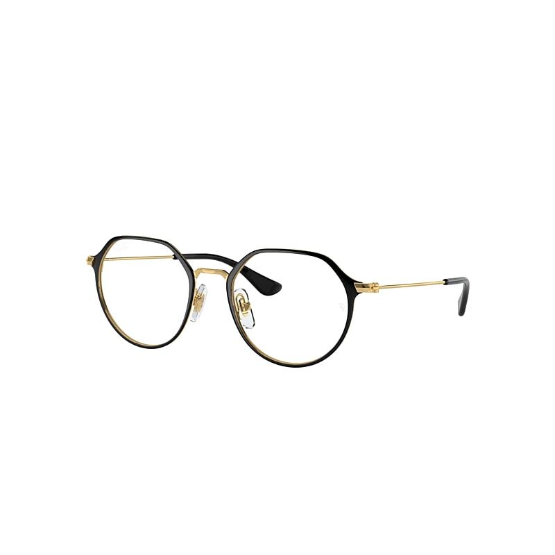 Ray-Ban Jack Optics Kids Eyeglasses Gold Frame Clear Lenses Polarized by RAY-BAN