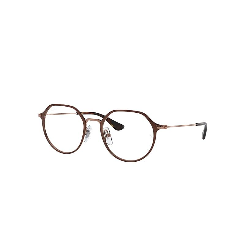 Ray-Ban Jack Optics Kids Eyeglasses Rose Gold Frame Clear Lenses Polarized by RAY-BAN