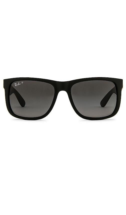 Ray-Ban Justin 55mm Polarized Sunglasses in Black by RAY-BAN Ray-Ban Justin 55mm Polarized Sunglasses in Black by RAY-BAN
