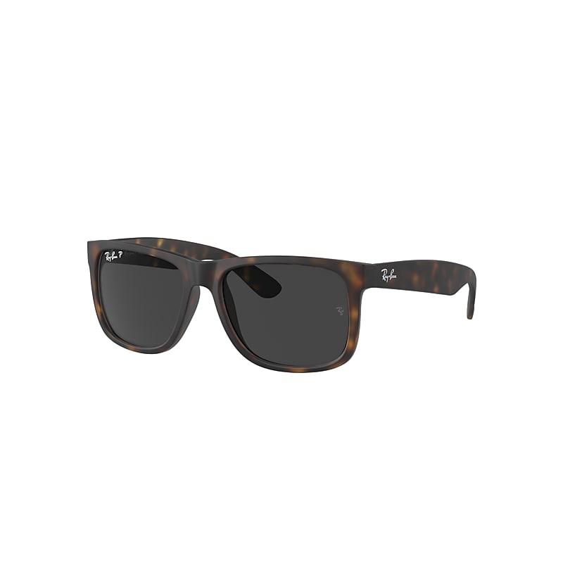 Ray-Ban Justin Classic Sunglasses Havana Frame Grey Lenses Polarized by RAY-BAN
