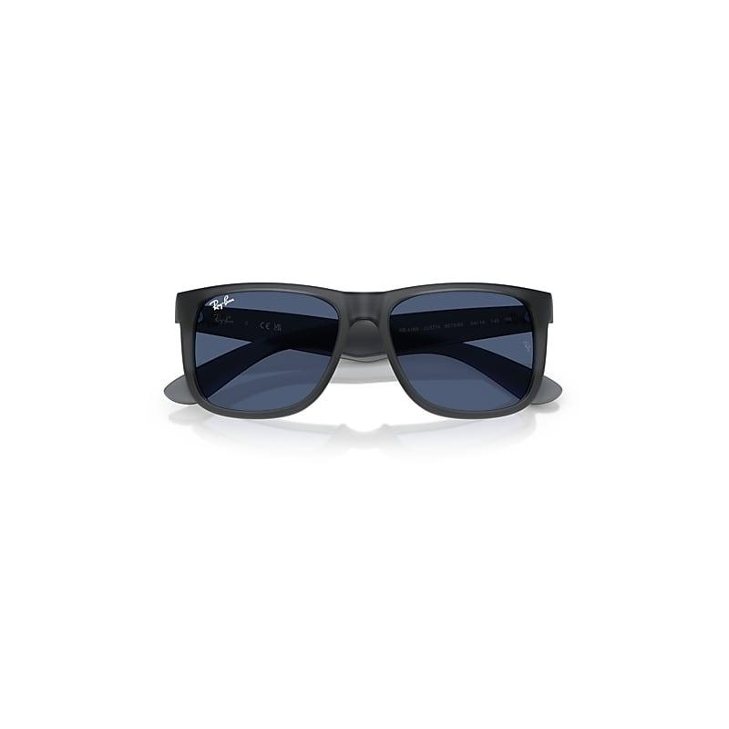 Ray-Ban Justin Classic Sunglasses Opal Grey Frame Blue Lenses by RAY-BAN