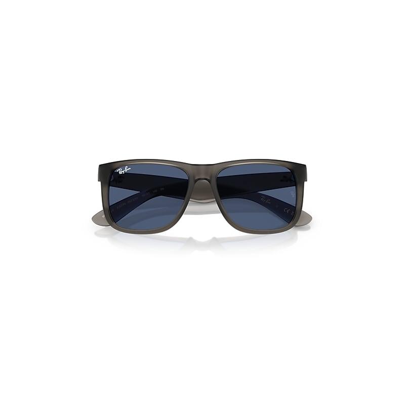Ray-Ban Justin Classic Sunglasses Opal Grey Frame Blue Lenses by RAY-BAN