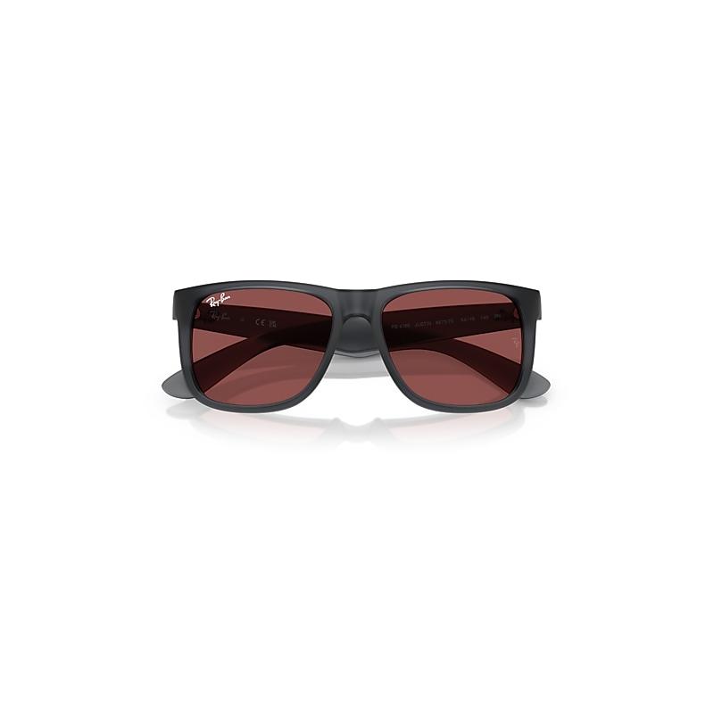 Ray-Ban Justin Classic Sunglasses Opal Grey Frame Violet Lenses by RAY-BAN
