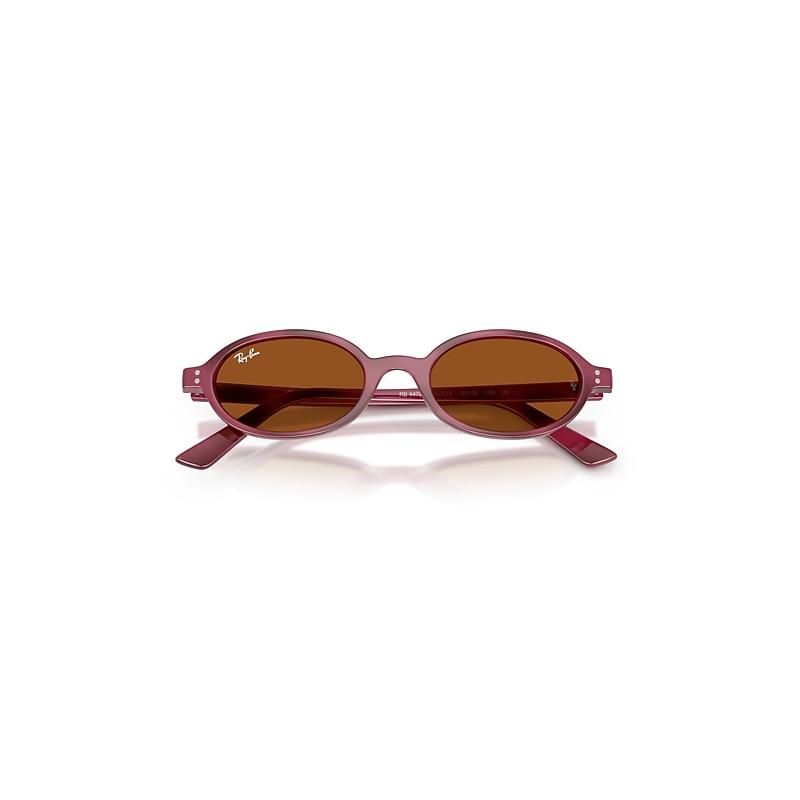 Ray-Ban Khal Bio-based Sunglasses Violet Havana Frame Brown Lenses by RAY-BAN