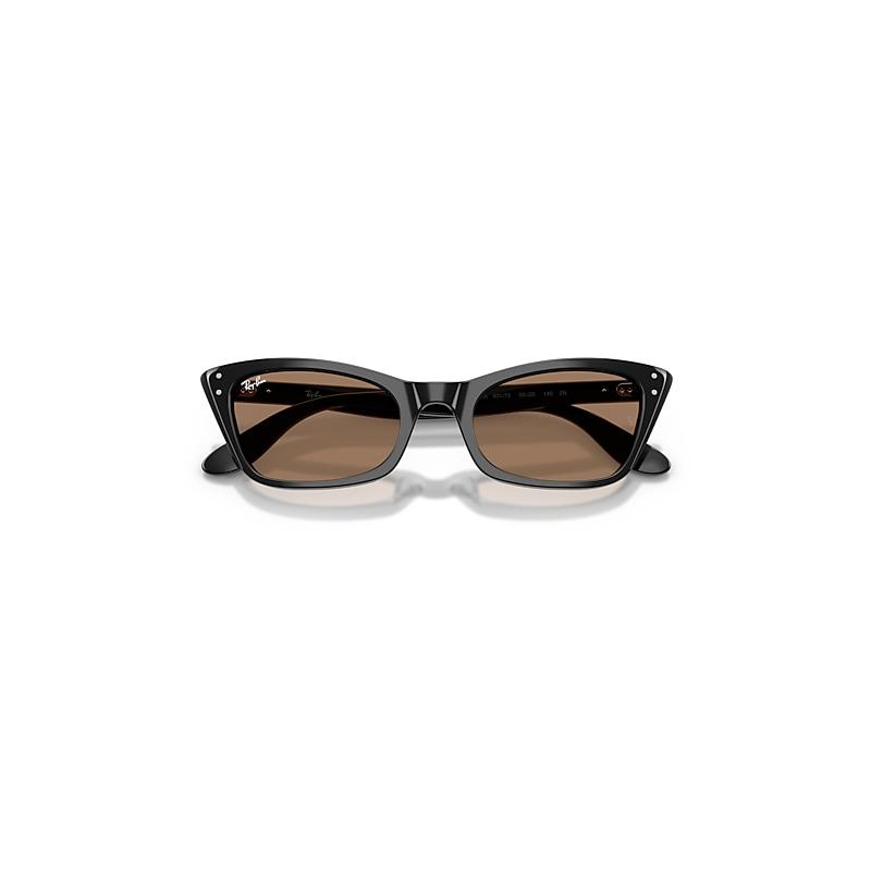 Ray-Ban Lady Burbank Polarized+ Lenses Sunglasses Black Frame Brown Lenses by RAY-BAN