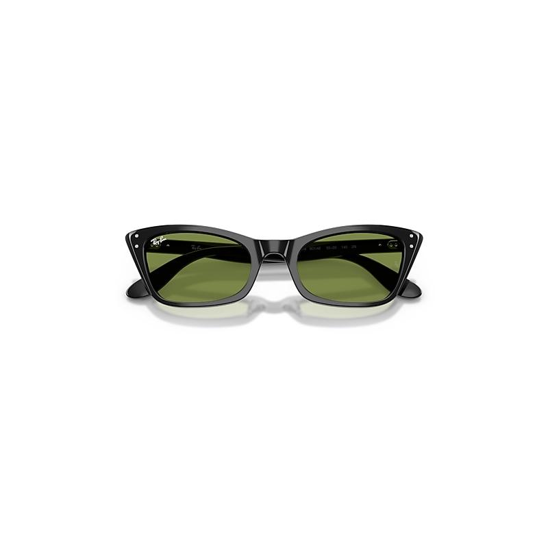 Ray-Ban Lady Burbank Sunglasses Black Frame Green Lenses by RAY-BAN