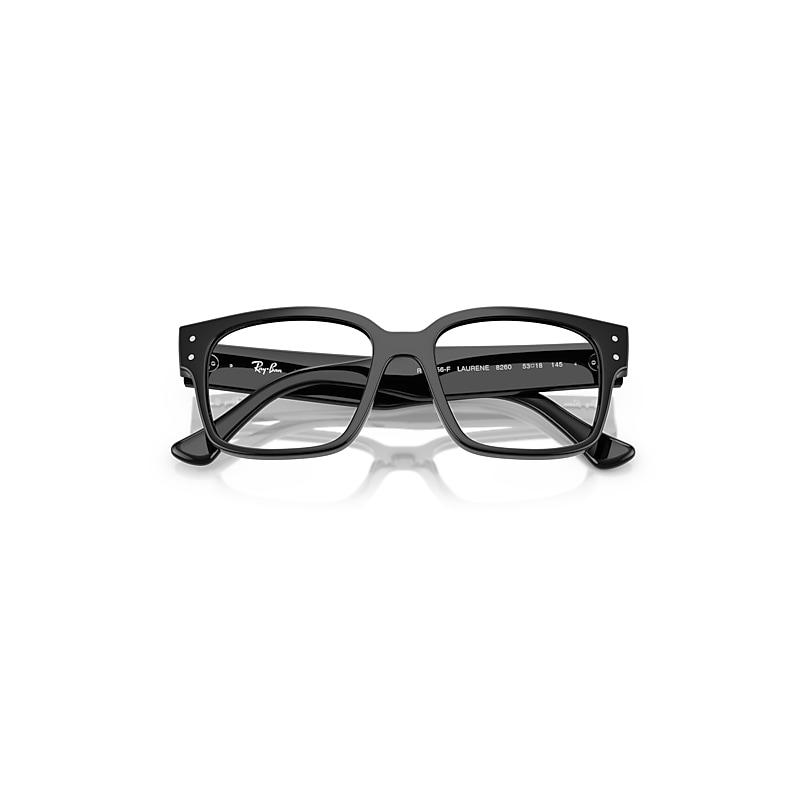 Ray-Ban Laurene Optics Bio-based Eyeglasses Black Frame Clear Lenses Polarized by RAY-BAN