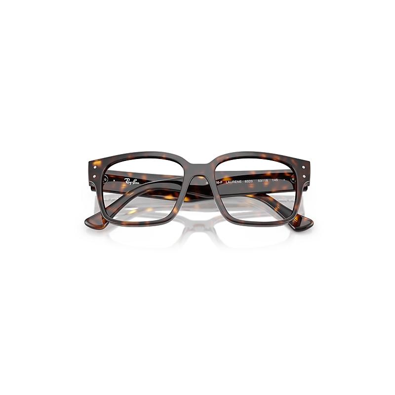 Ray-Ban Laurene Optics Bio-based Eyeglasses Havana Frame Clear Lenses Polarized by RAY-BAN