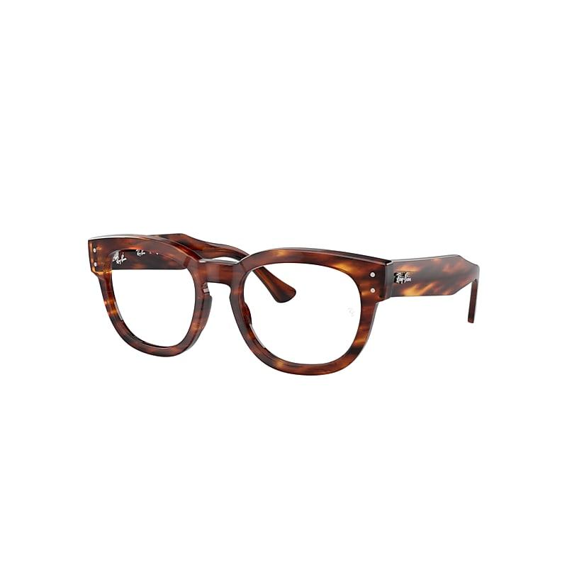 Ray-Ban Mega Hawkeye Optics Eyeglasses Striped Havana Frame Clear Lenses Polarized by RAY-BAN