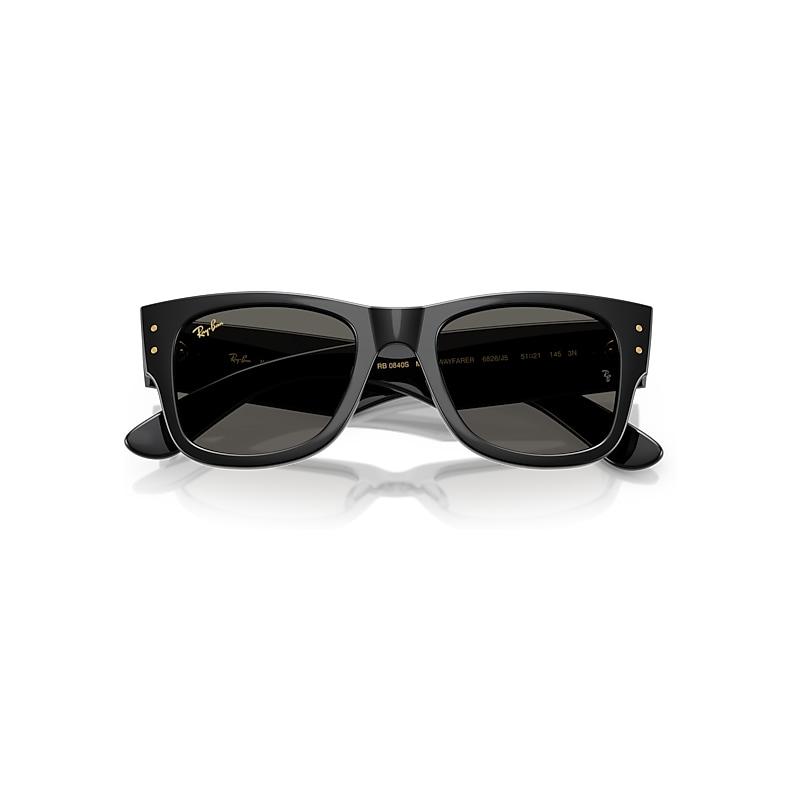 Ray-Ban Mega Wayfarer Blacked Out Collection Sunglasses Black Frame Black Lenses by RAY-BAN