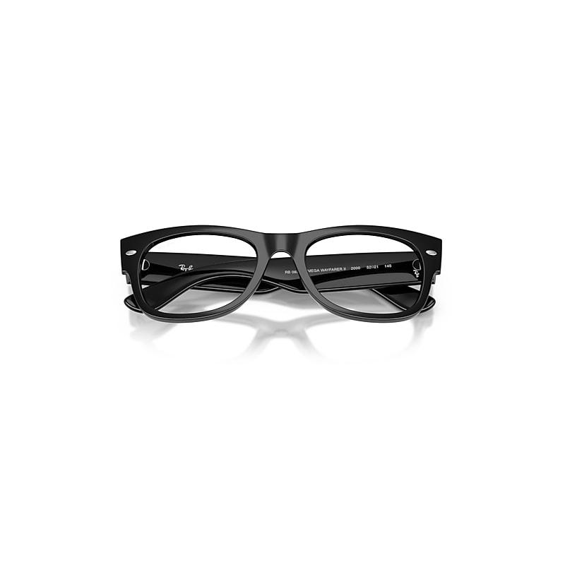 Ray-Ban Mega Wayfarer II Optics Eyeglasses Black Frame Clear Lenses Polarized by RAY-BAN