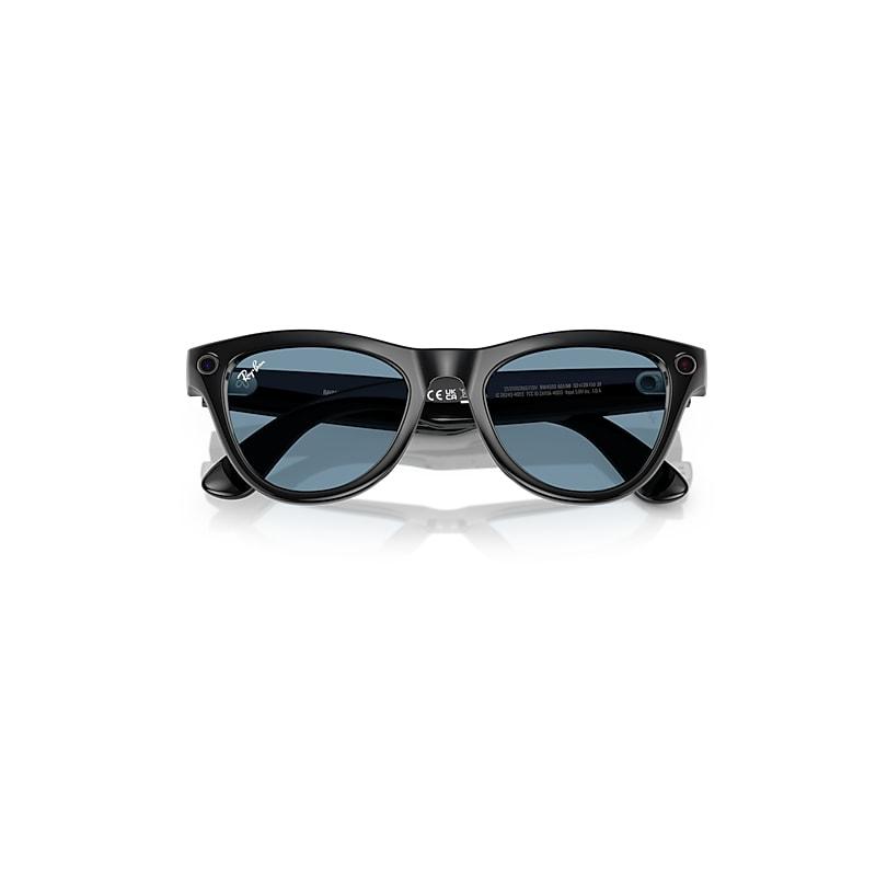 Ray-Ban Meta Black Frame Blue Lenses AI by RAY-BAN