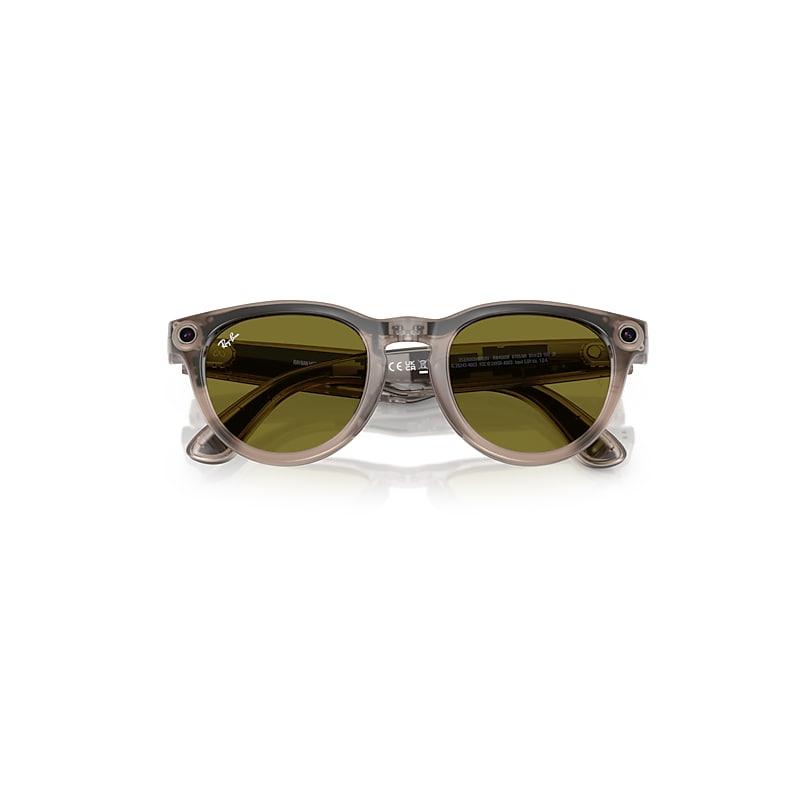 Ray-Ban Meta Warm Stone Frame Green Lenses AI by RAY-BAN