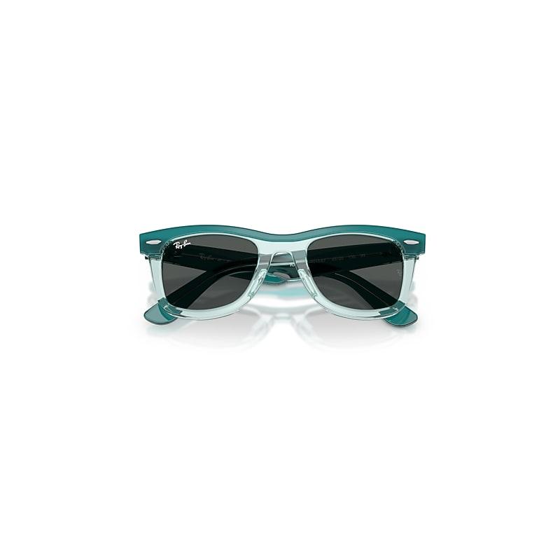 Ray-Ban Mini Street Neat Sunglasses Green Transparent Frame Grey Lenses by RAY-BAN