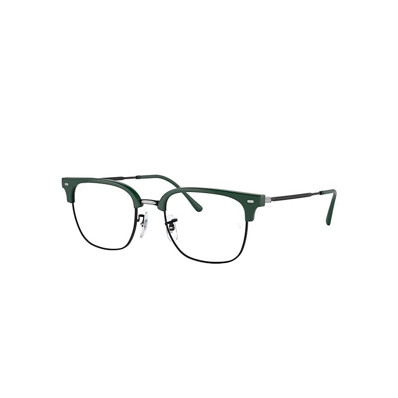 Ray-Ban New Clubmaster Optics Eyeglasses Black Frame Clear Lenses Polarized by RAY-BAN