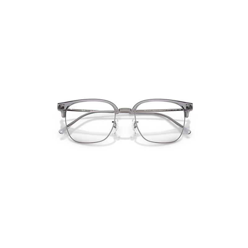 Ray-Ban New Clubmaster Optics Eyeglasses Gunmetal Frame Clear Lenses Polarized by RAY-BAN