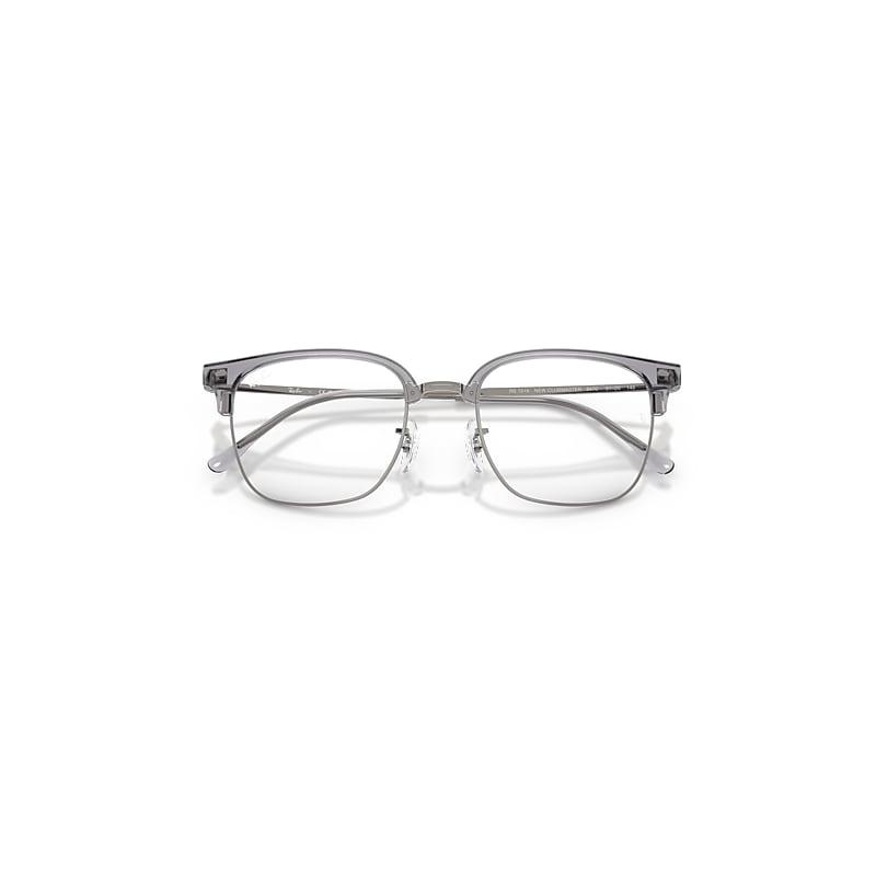 Ray-Ban New Clubmaster Optics Eyeglasses Gunmetal Frame Clear Lenses Polarized by RAY-BAN