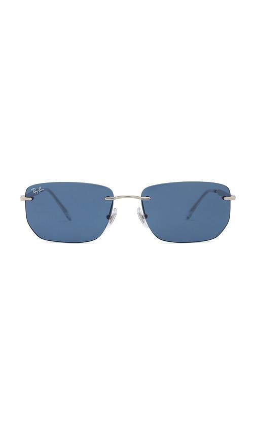 Ray-Ban RB3768 Rimless Sunglasses in Blue by RAY-BAN