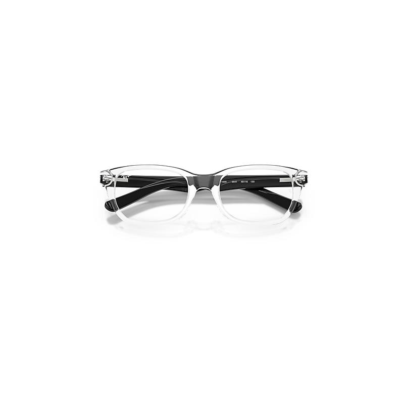 Ray-Ban Rb1555 Optics Kids Eyeglasses Black Frame Clear Lenses Polarized by RAY-BAN