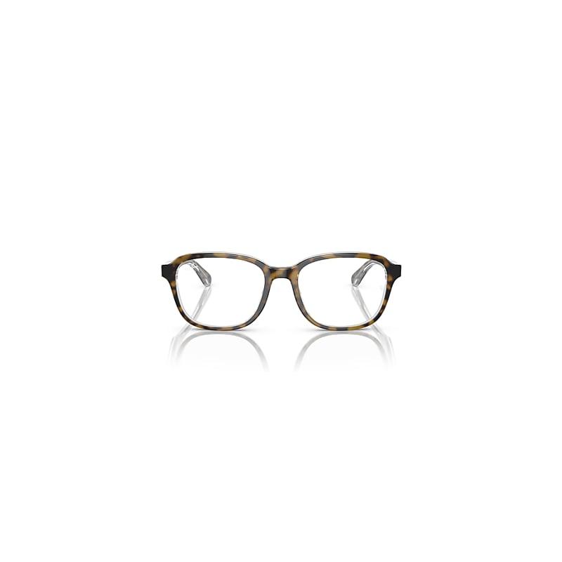 Ray-Ban Rb1627 Optics Kids Eyeglasses Havana On Transparent Frame Clear Lenses Polarized by RAY-BAN