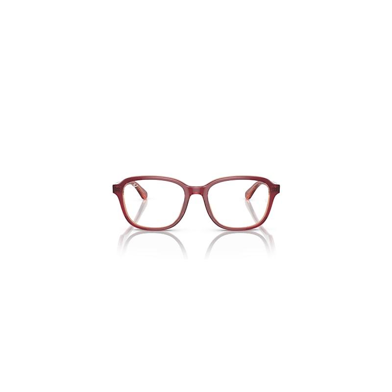 Ray-Ban Rb1627 Optics Kids Eyeglasses Top Red & Violet & Orange Frame Clear Lenses Polarized by RAY-BAN